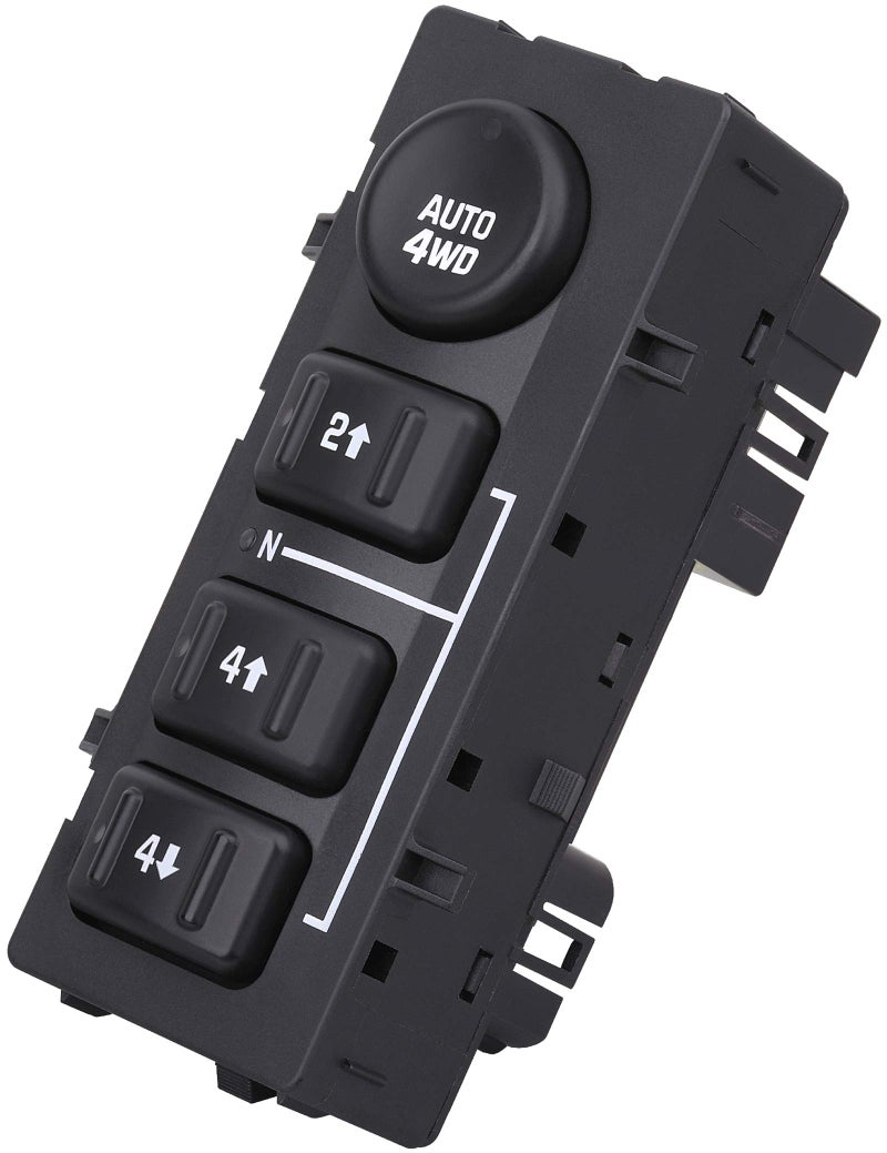 AiYiGu 4x4 Transfer Case Switch, 4WD Wheel Drive Button, Compatible with 2003-2007 Chevrolet Silverado, Chevy Suburban, Tahoe, Avalanche, GMC Yukon, Sierra, Replaces OE 15164520, 15136039, 19259313 - Image 1